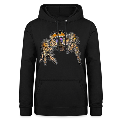 Frauen Freizeit-Hoodie Phidippus regius Everglades female - Schwarz