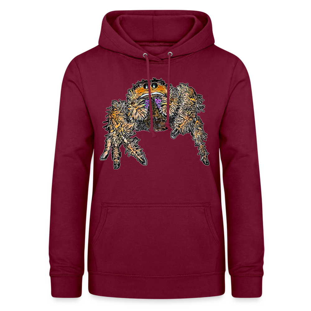Frauen Freizeit-Hoodie Phidippus regius Everglades female - Bordeaux