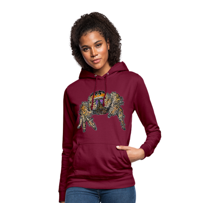 Frauen Freizeit-Hoodie Phidippus regius Everglades female - Bordeaux