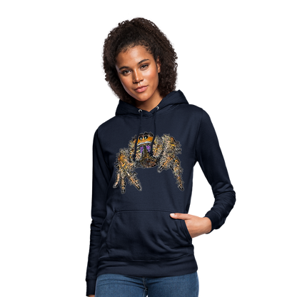 Frauen Freizeit-Hoodie Phidippus regius Everglades female - Navy