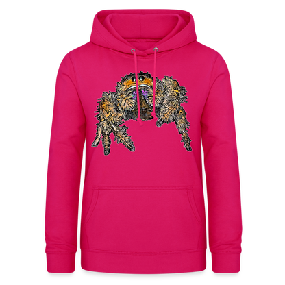 Frauen Freizeit-Hoodie Phidippus regius Everglades female - dunkles Pink