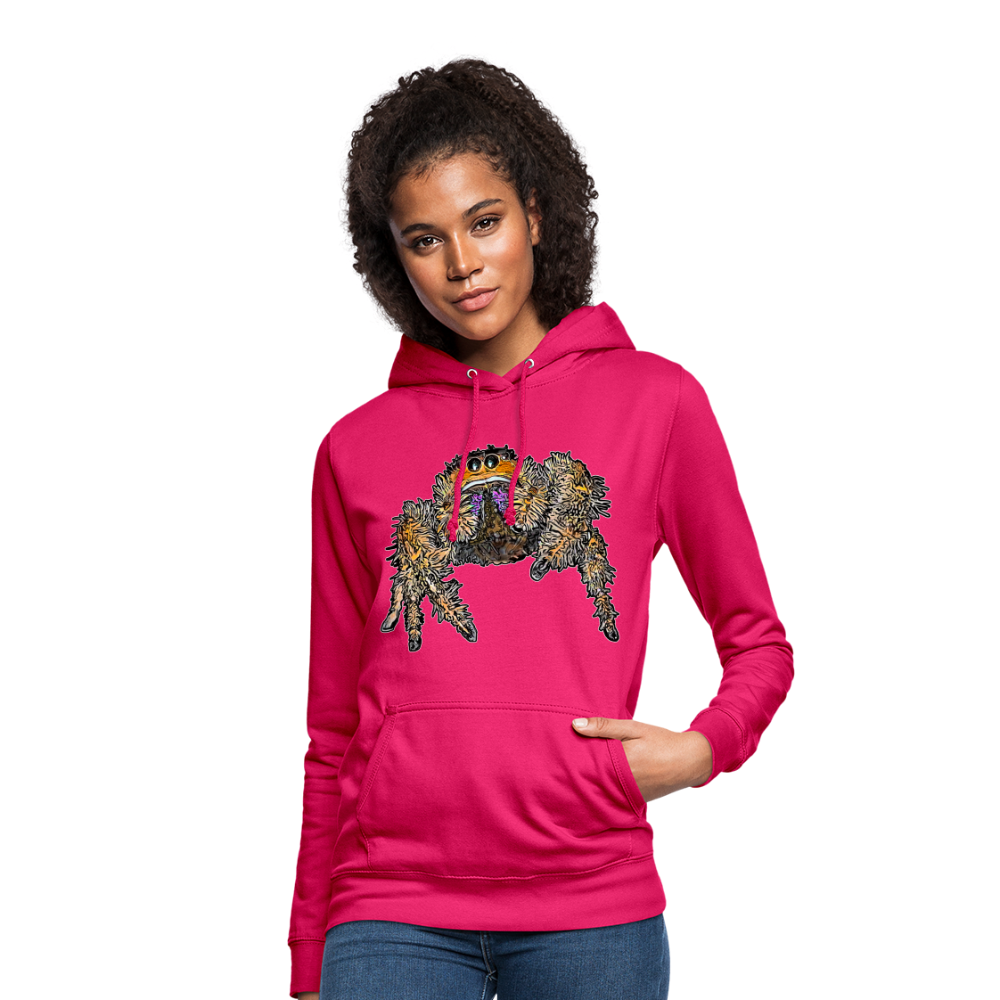 Frauen Freizeit-Hoodie Phidippus regius Everglades female - dunkles Pink