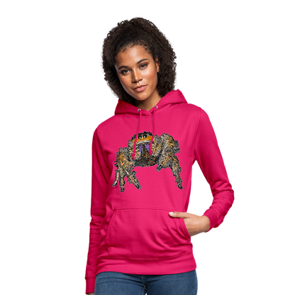Frauen Freizeit-Hoodie Phidippus regius Everglades female - dunkles Pink