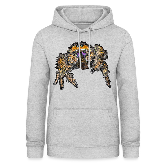 Frauen Freizeit-Hoodie Phidippus regius Everglades female - Hellgrau meliert