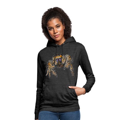 Frauen Freizeit-Hoodie Phidippus regius Everglades female - Anthrazit