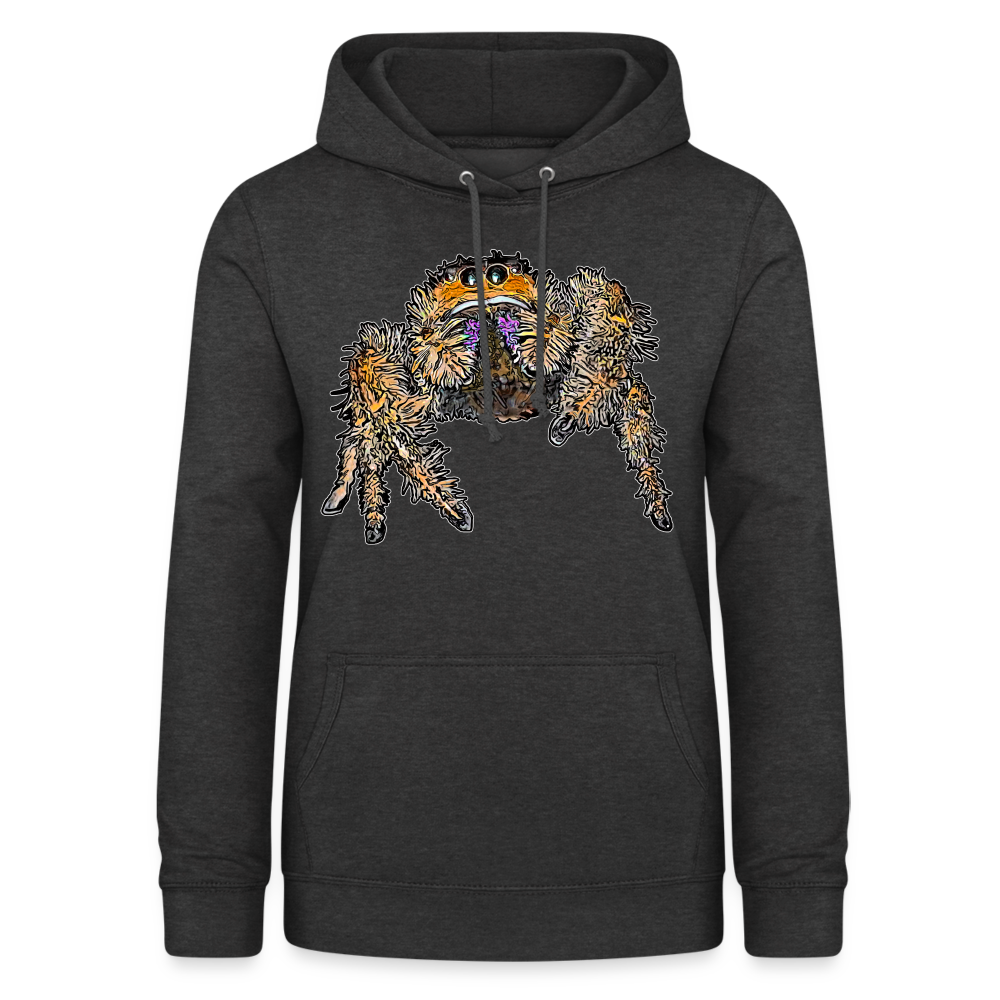 Frauen Freizeit-Hoodie Phidippus regius Everglades female - Anthrazit