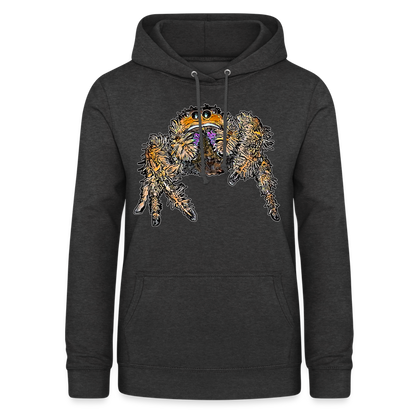 Frauen Freizeit-Hoodie Phidippus regius Everglades female - Anthrazit