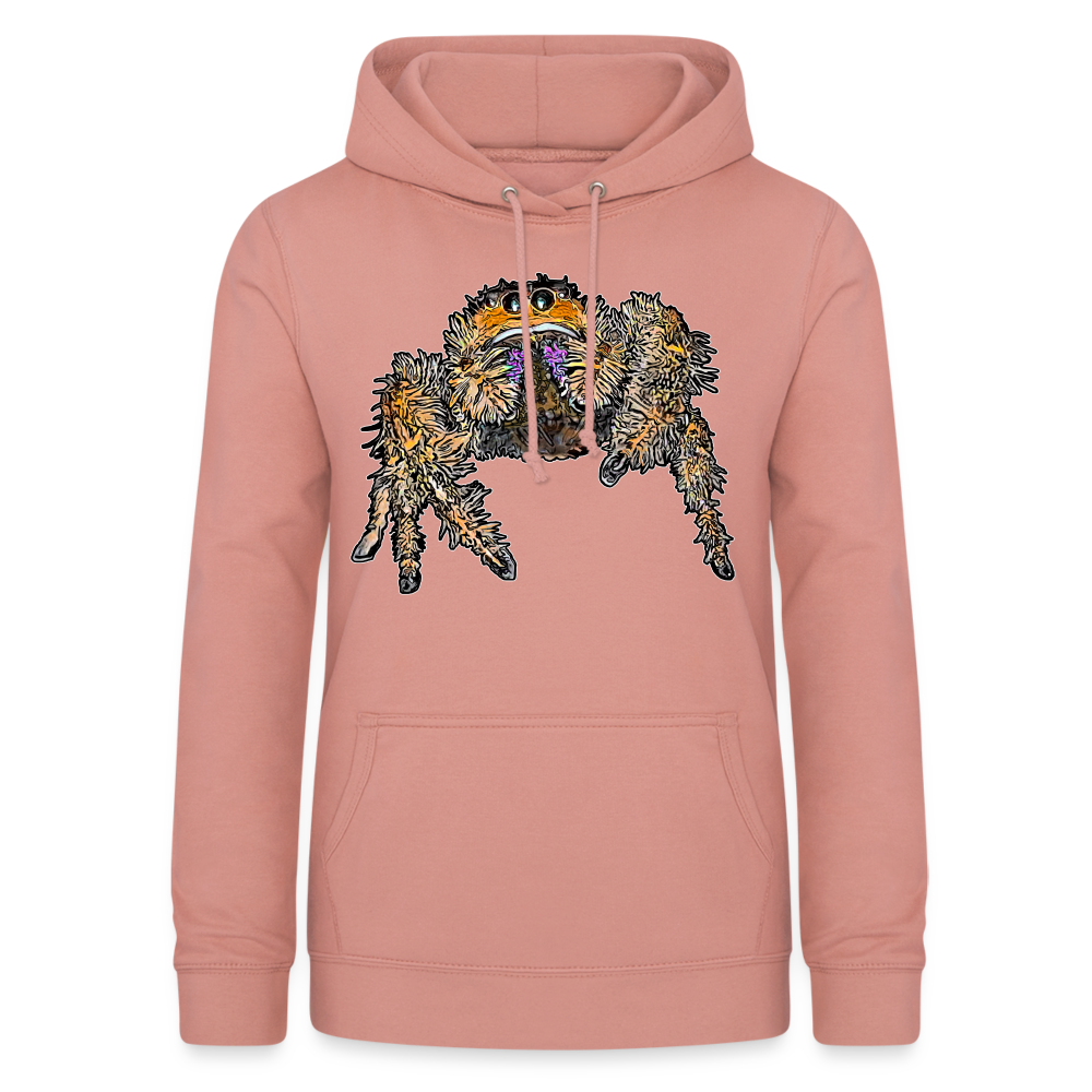 Frauen Freizeit-Hoodie Phidippus regius Everglades female - Altrosa
