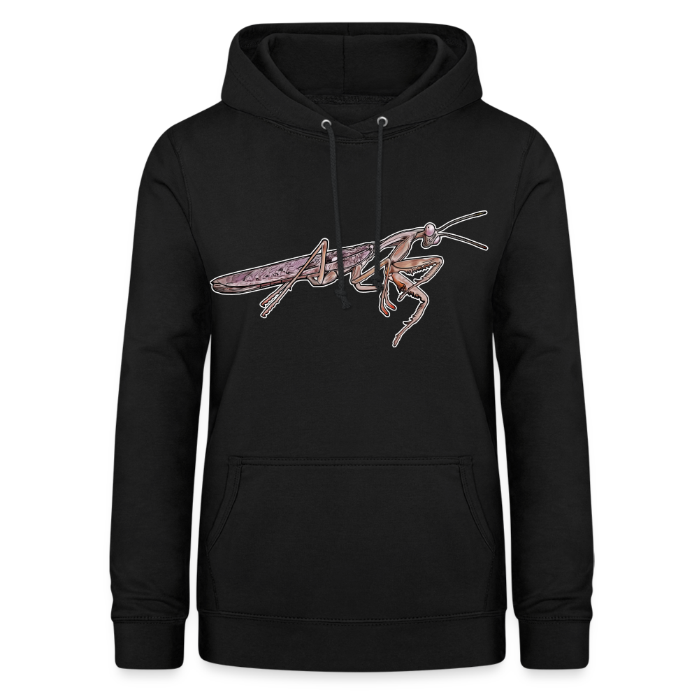 Frauen Freizeit-Hoodie Rhombodera kirbyi male - Schwarz
