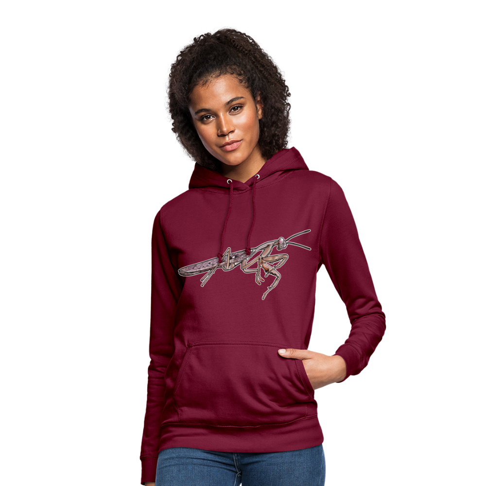 Frauen Freizeit-Hoodie Rhombodera kirbyi male - Bordeaux
