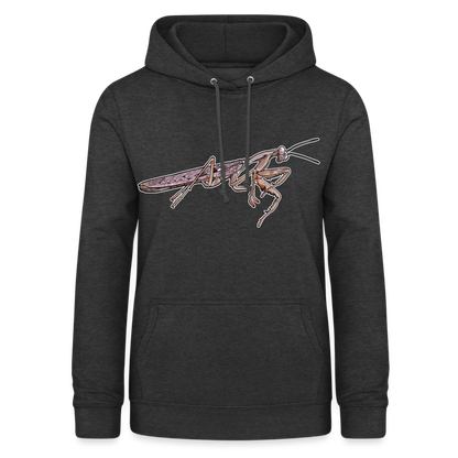 Frauen Freizeit-Hoodie Rhombodera kirbyi male - Anthrazit