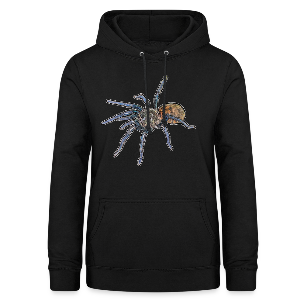 Frauen Freizeit-Hoodie Chromatopelma cyaneopubescens - Schwarz