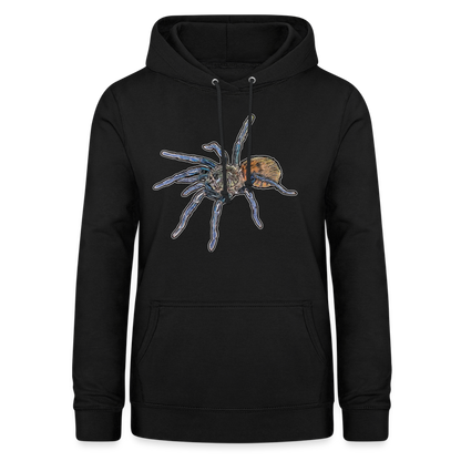 Frauen Freizeit-Hoodie Chromatopelma cyaneopubescens - Schwarz