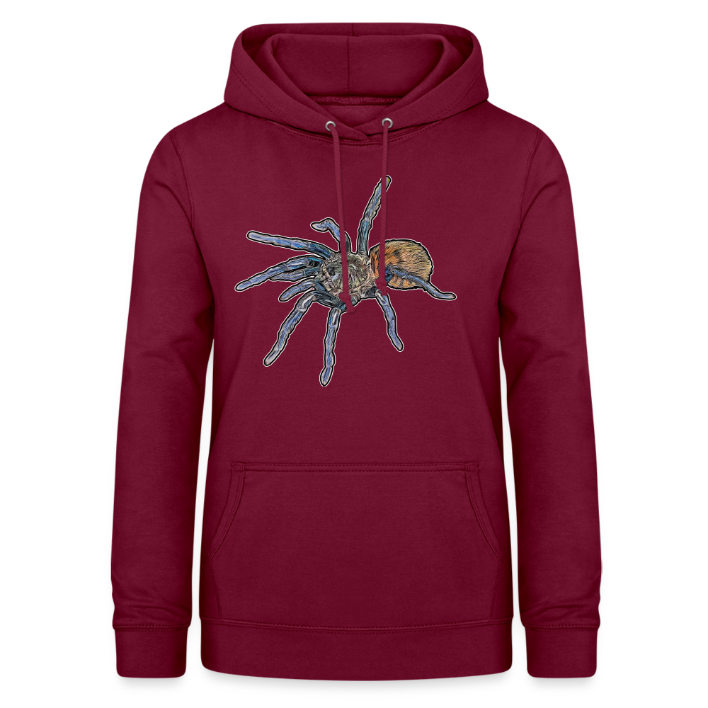 Frauen Freizeit-Hoodie Chromatopelma cyaneopubescens - Bordeaux