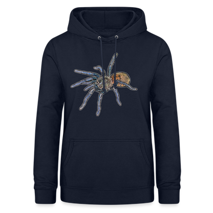 Frauen Freizeit-Hoodie Chromatopelma cyaneopubescens - Navy