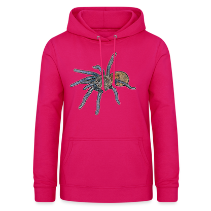 Frauen Freizeit-Hoodie Chromatopelma cyaneopubescens - dunkles Pink