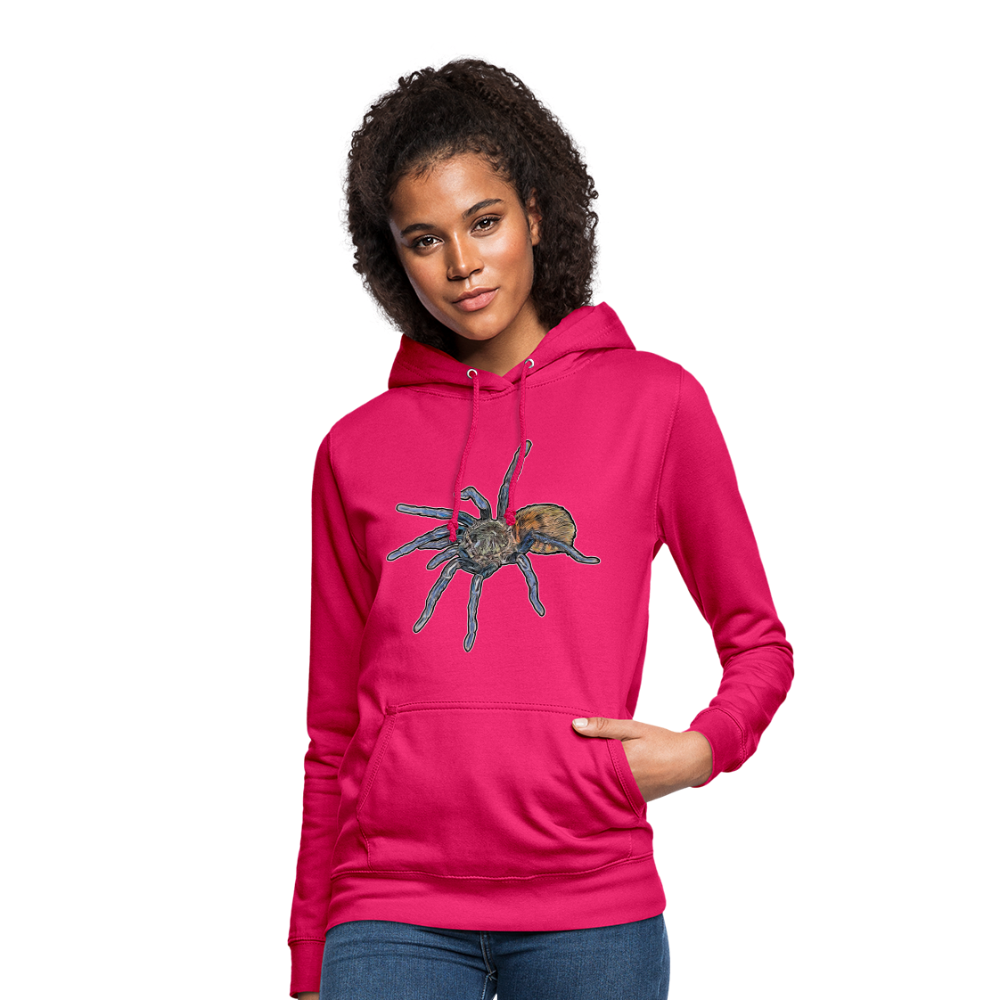 Frauen Freizeit-Hoodie Chromatopelma cyaneopubescens - dunkles Pink