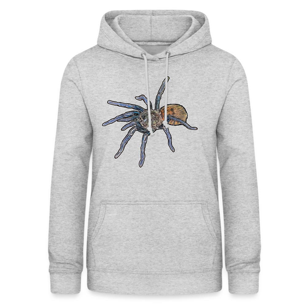 Frauen Freizeit-Hoodie Chromatopelma cyaneopubescens - Hellgrau meliert