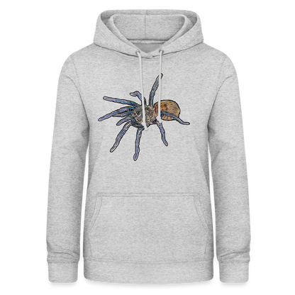 Frauen Freizeit-Hoodie Chromatopelma cyaneopubescens - Hellgrau meliert