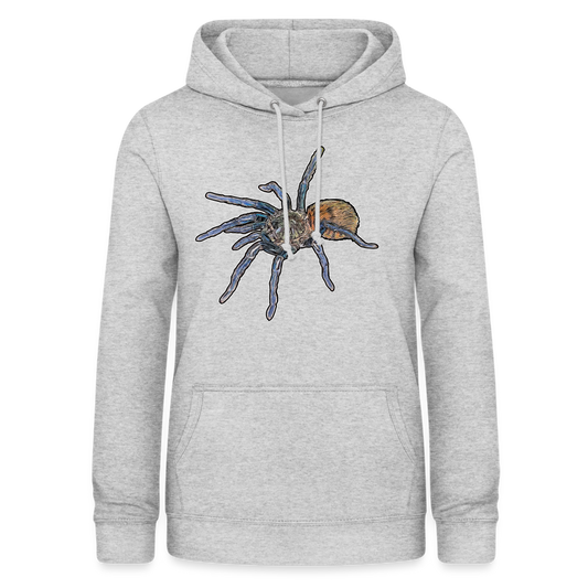 Frauen Freizeit-Hoodie Chromatopelma cyaneopubescens - Hellgrau meliert