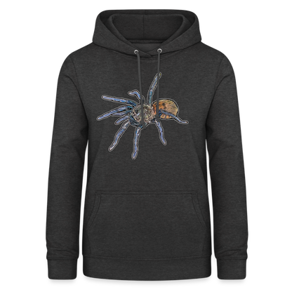 Frauen Freizeit-Hoodie Chromatopelma cyaneopubescens - Anthrazit