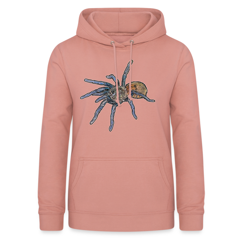 Frauen Freizeit-Hoodie Chromatopelma cyaneopubescens - Altrosa