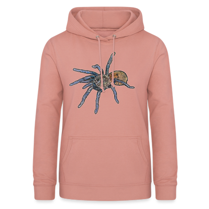 Frauen Freizeit-Hoodie Chromatopelma cyaneopubescens - Altrosa