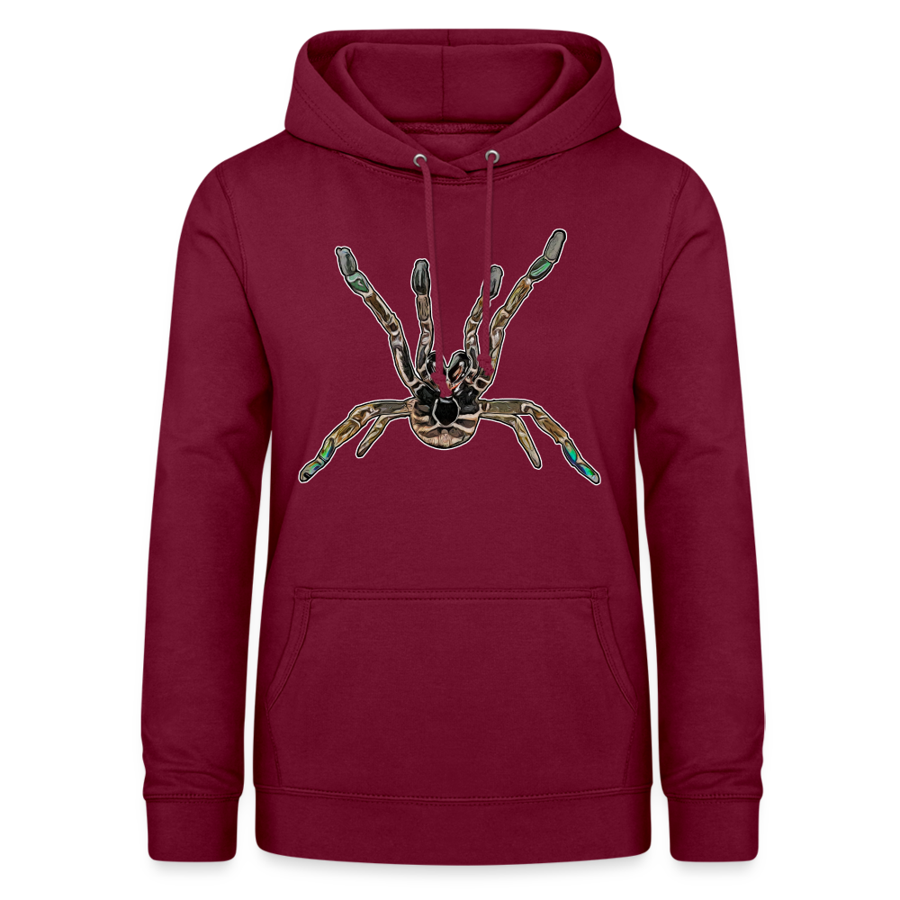 Frauen Freizeit-Hoodie Pterinochilus murinus tcf - Bordeaux