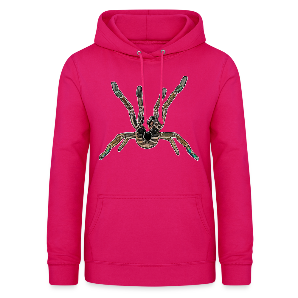 Frauen Freizeit-Hoodie Pterinochilus murinus tcf - dunkles Pink