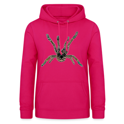 Frauen Freizeit-Hoodie Pterinochilus murinus tcf - dunkles Pink