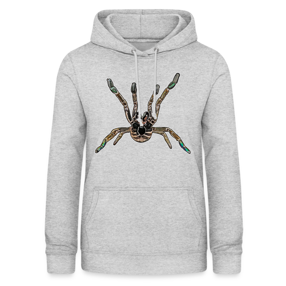 Frauen Freizeit-Hoodie Pterinochilus murinus tcf - Hellgrau meliert