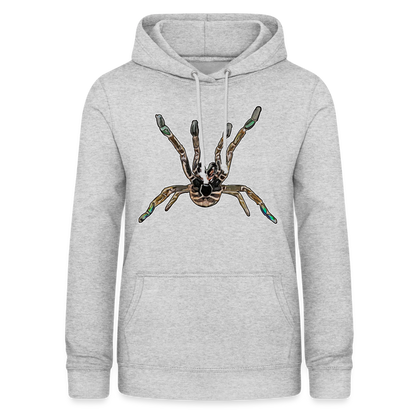 Frauen Freizeit-Hoodie Pterinochilus murinus tcf - Hellgrau meliert