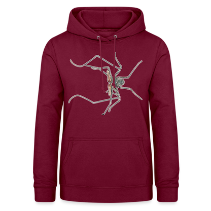 Frauen Freizeit-Hoodie Euphrynichus bacillifer - Bordeaux