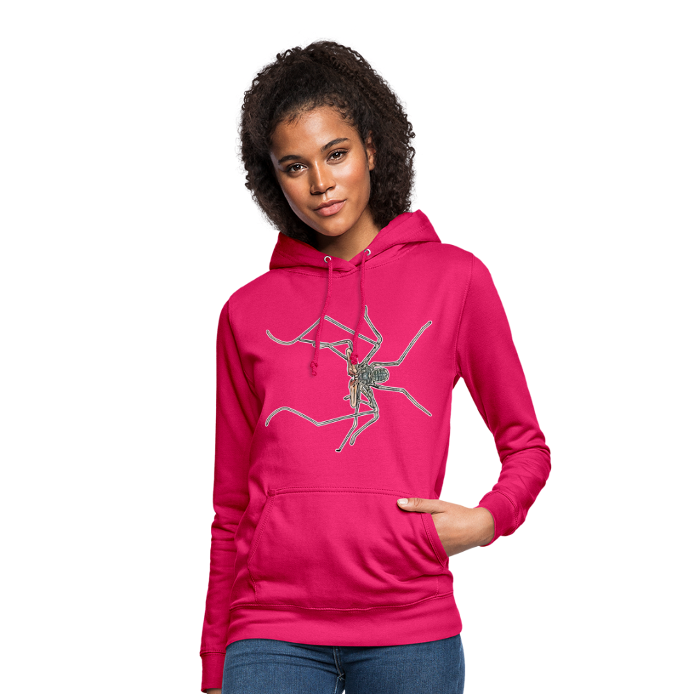 Frauen Freizeit-Hoodie Euphrynichus bacillifer - dunkles Pink