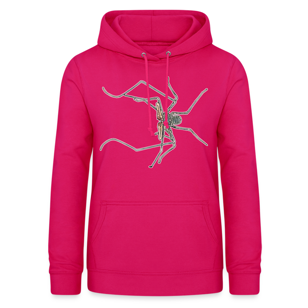 Frauen Freizeit-Hoodie Euphrynichus bacillifer - dunkles Pink