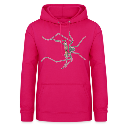Frauen Freizeit-Hoodie Euphrynichus bacillifer - dunkles Pink