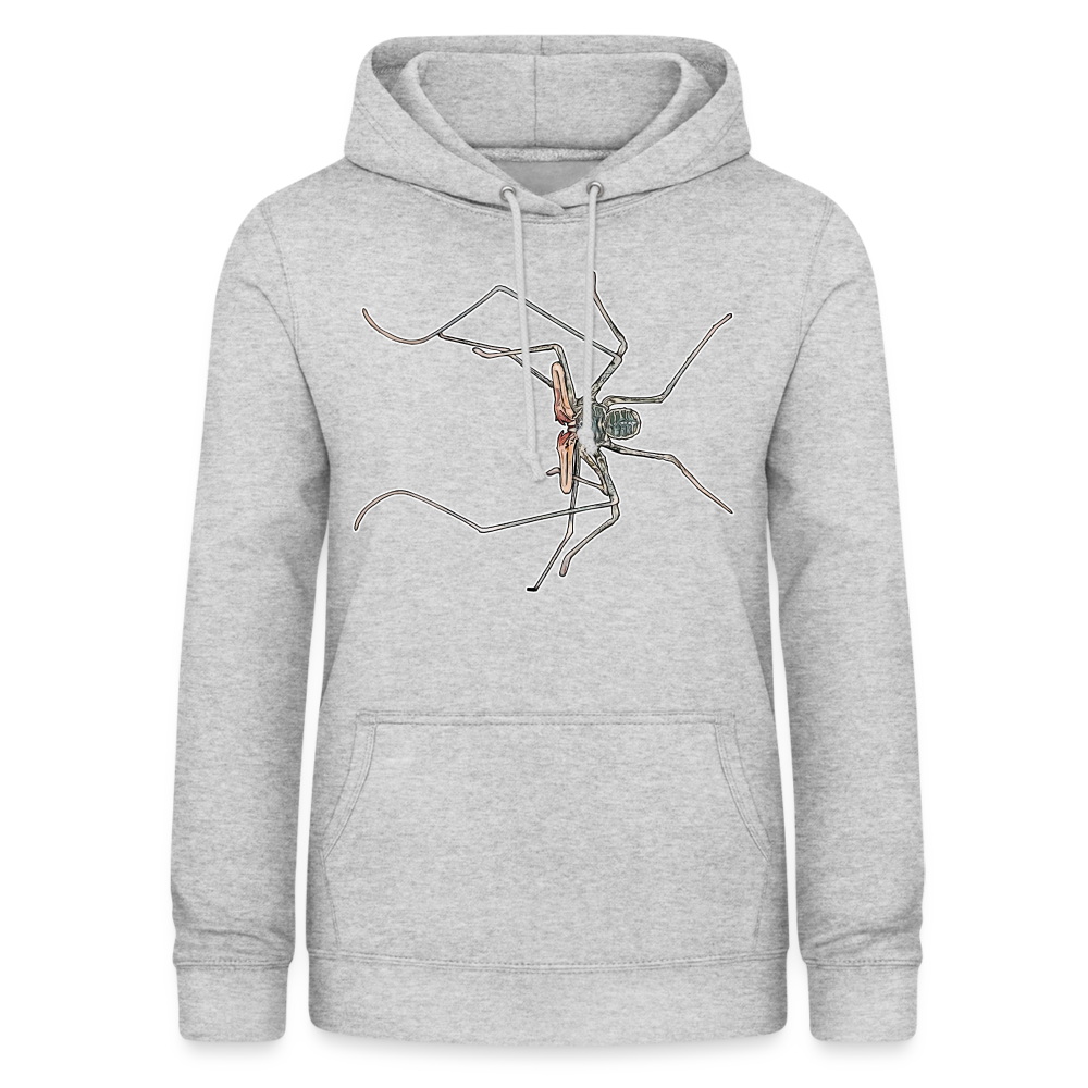 Frauen Freizeit-Hoodie Euphrynichus bacillifer - Hellgrau meliert