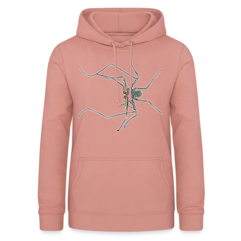 Frauen Freizeit-Hoodie Euphrynichus bacillifer - Altrosa