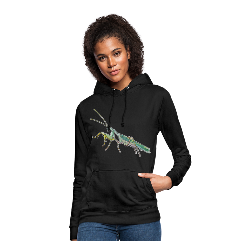 Frauen Freizeit-Hoodie Sphodromantis lineola male - Schwarz