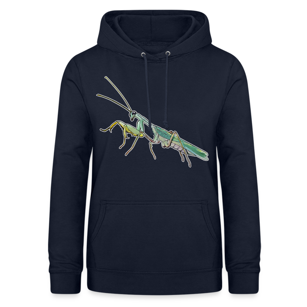Frauen Freizeit-Hoodie Sphodromantis lineola male - Navy