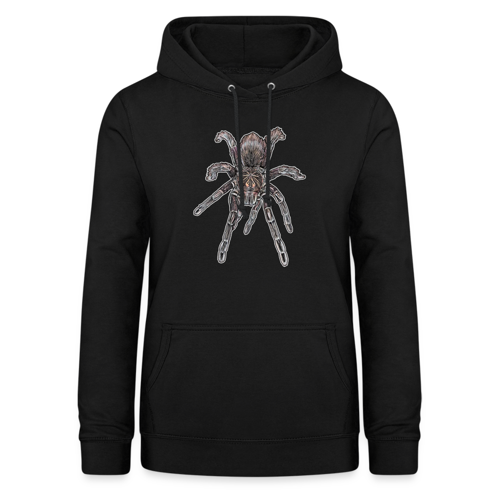 Frauen Freizeit-Hoodie Pamphobeteus sp Machala juvenile - Schwarz