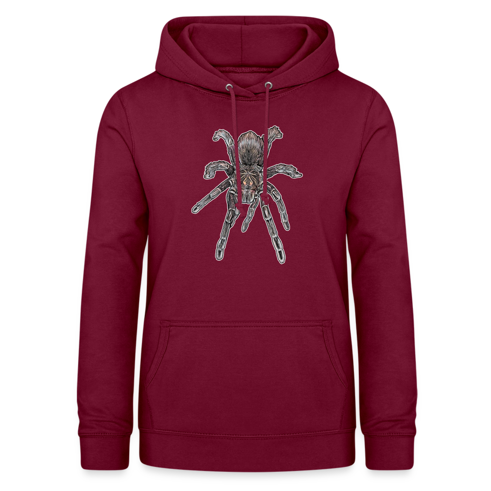 Frauen Freizeit-Hoodie Pamphobeteus sp Machala juvenile - Bordeaux