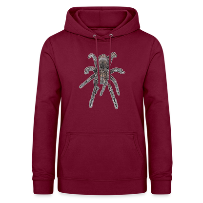 Frauen Freizeit-Hoodie Pamphobeteus sp Machala juvenile - Bordeaux