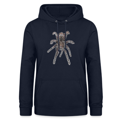 Frauen Freizeit-Hoodie Pamphobeteus sp Machala juvenile - Navy