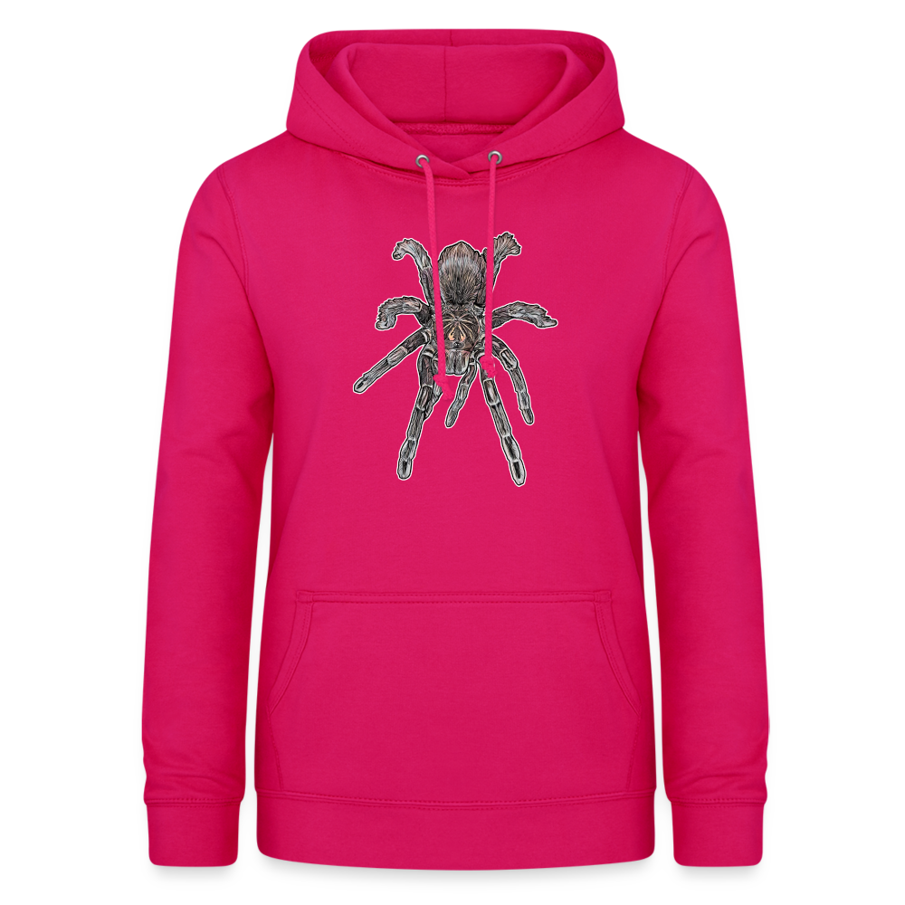 Frauen Freizeit-Hoodie Pamphobeteus sp Machala juvenile - dunkles Pink