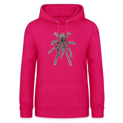 Frauen Freizeit-Hoodie Pamphobeteus sp Machala juvenile - dunkles Pink