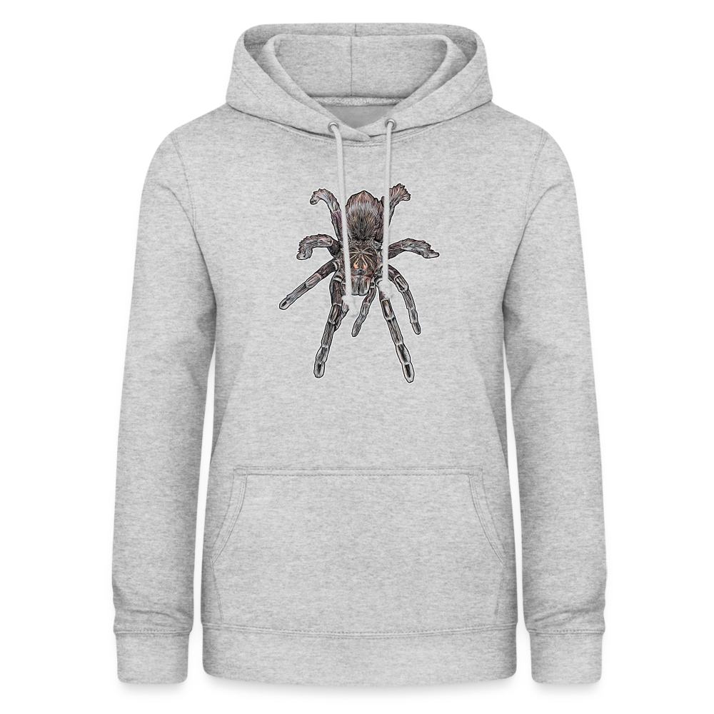 Frauen Freizeit-Hoodie Pamphobeteus sp Machala juvenile - Hellgrau meliert