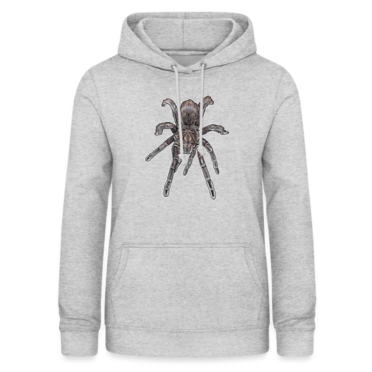 Frauen Freizeit-Hoodie Pamphobeteus sp Machala juvenile - Hellgrau meliert