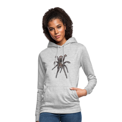 Frauen Freizeit-Hoodie Pamphobeteus sp Machala juvenile - Hellgrau meliert