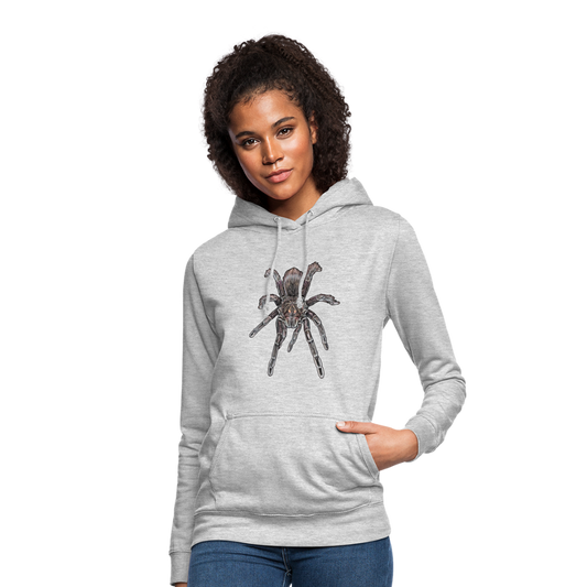 Frauen Freizeit-Hoodie Pamphobeteus sp Machala juvenile - Hellgrau meliert
